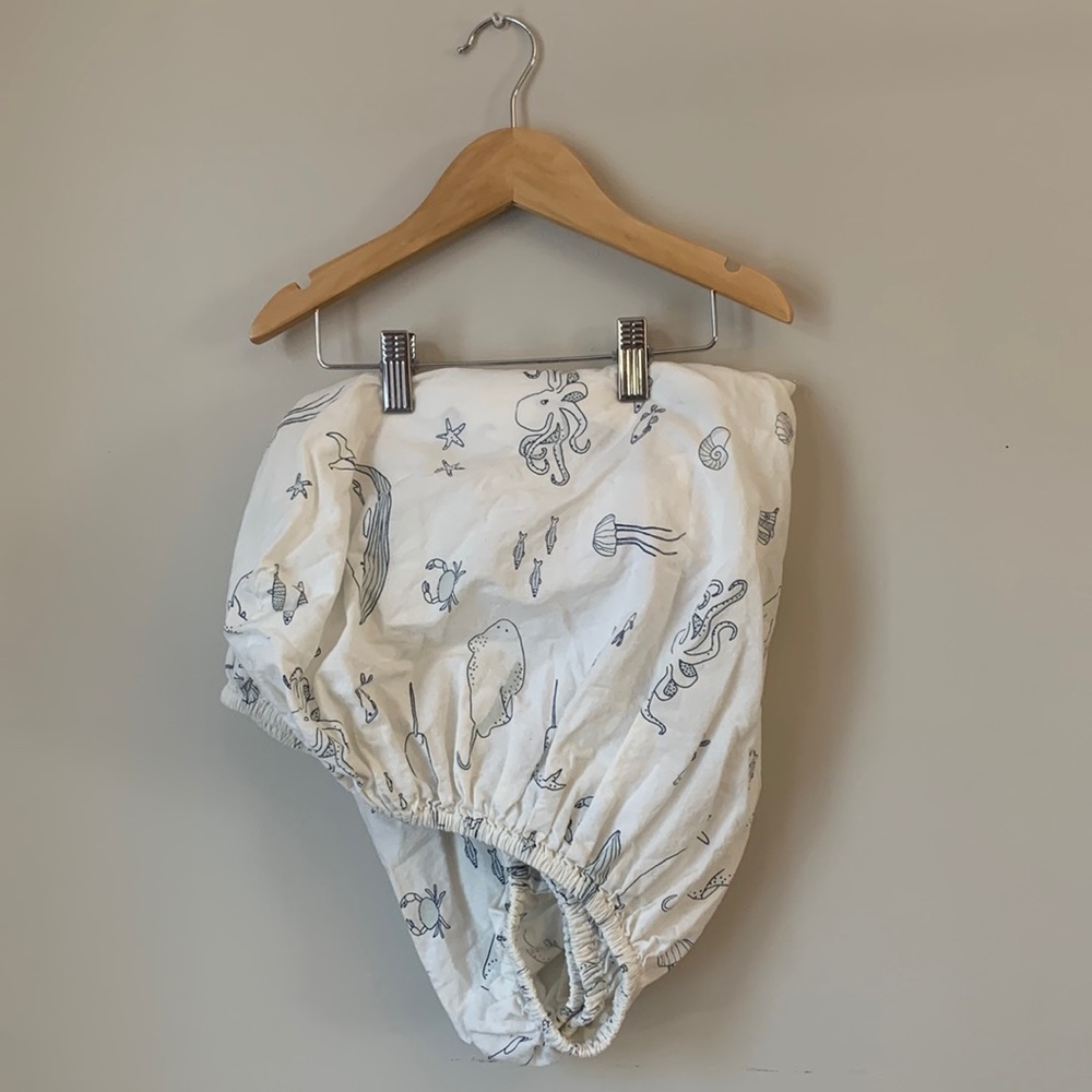 Pehr Life Aquatic Crib Sheet Organic Cotton